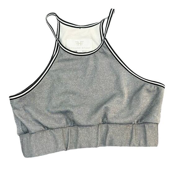 Heroine Sport Other - Heroine Sport Sports Bra Small Black White Stripe Racerback Lined Stretch